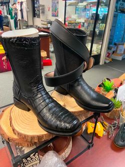 Botas Vaqueras de piel con cierre horma Dubái