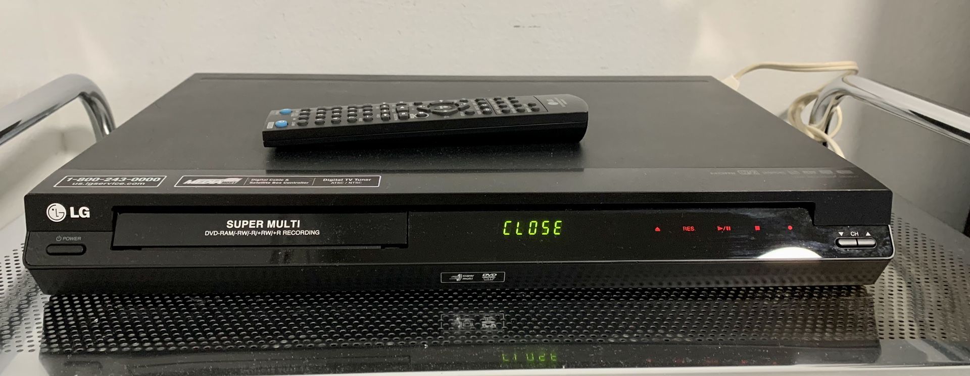 LG DR787T Super Multi Format DVD Recorder HDMI, 1080p Working Condition No Issue
