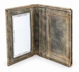 Leather Bifold Card Wallet