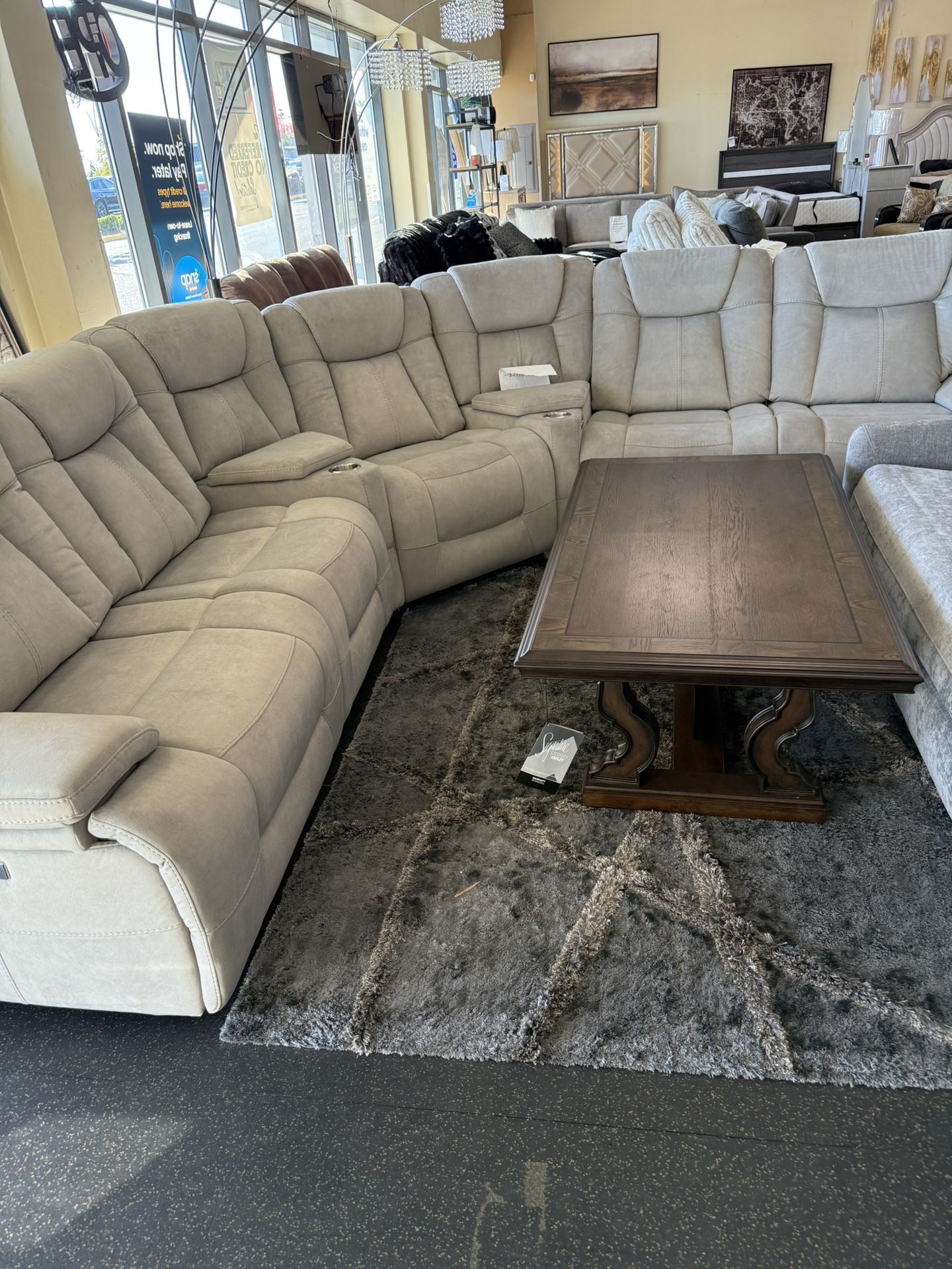 Power Reclining Sectional On Sale