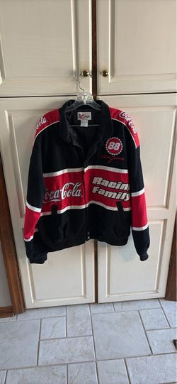 Vintage NASCAR Coca-Cola Racing Family snap-front jacket featuring the number 88 Dale Jarrett