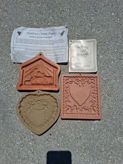 Vintage Cookie Art And Paper Casting Molds