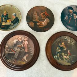 Norman Rockwell Plates (5)