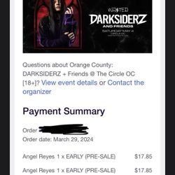 3 Darksiderz Tickets 