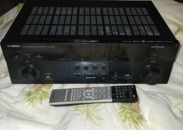 Read for delivery. Yamaha RX-A550 5.1-Channel MusicCast AV Receiver with Built-In Wi-Fi and Bluetooth (Black), Works with Alexa.