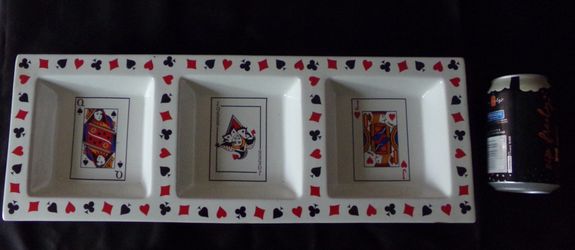 Luminarc Playing Card Themed Serving Platter