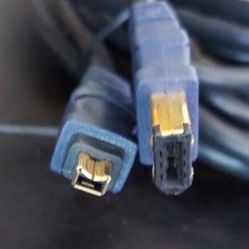  IEEE 1394 4-Pin/6-Pin Male To Male  400 Mbps FireWire Cable  Sb6