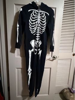 H & M Skelton One piece Size 10-12 Youth
