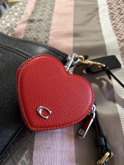 Coach heart coin purse