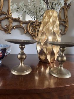 Solid Brass Candle Holders