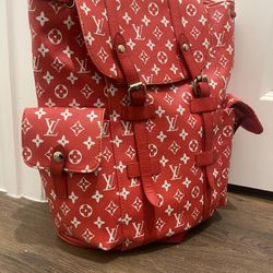Red Louis Vuitton Bag