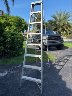 8 ft Ladder - Aluminum A Frame Ladder. By Gorilla Ladders. Works as it should.