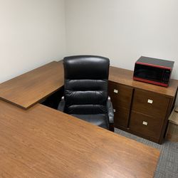 Quality Solid Wood Office Desk And Chair