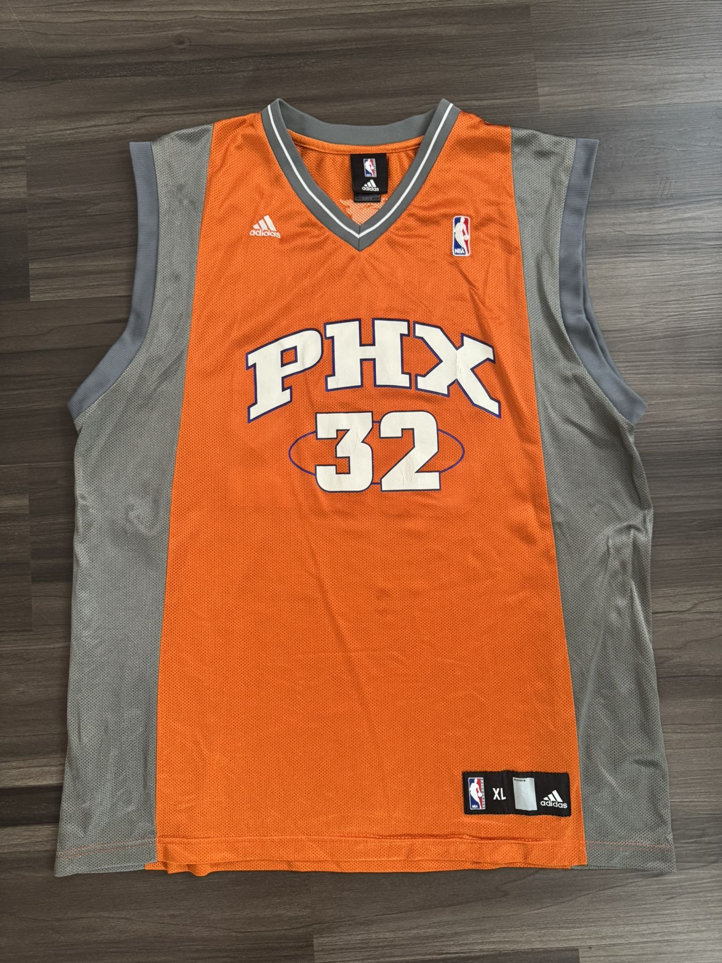 Vintage Adidas Shaquille O'Neal SHAQ #32 Phoenix Suns NBA Orange Jersey Sz XL