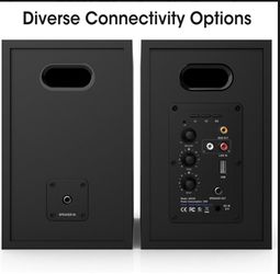 BESTISAN Powered Bookshelf Speakers