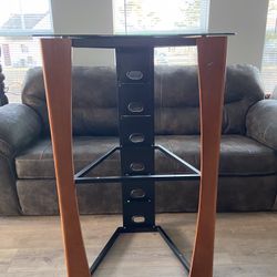 Corner Unit Entertainment Center/ Glass Shelves