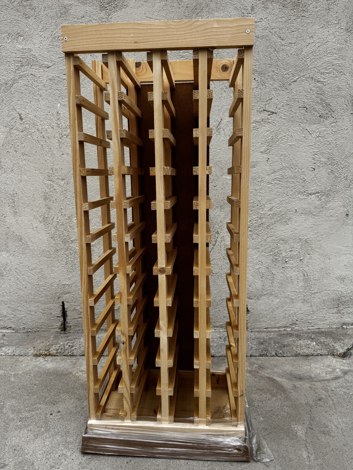 Pine Wood 44 Wine Bottle Rack - Like New - 8 Racks Available