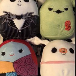 Nightmare before Christmas🎄 Brand New 6.5 inch Squishmallows All 4 for $60l