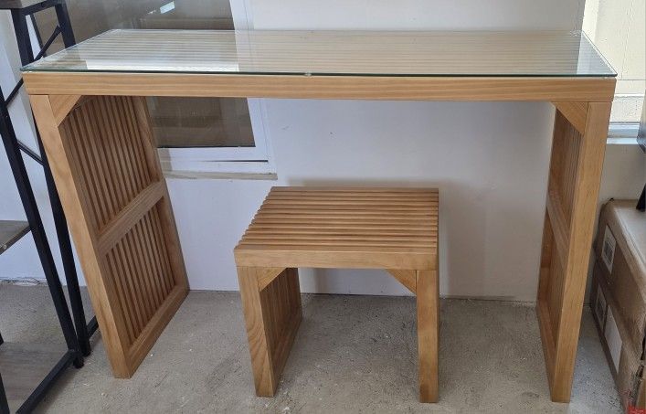 New Console Table with Glass Top