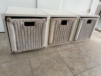 3 wick basket storage