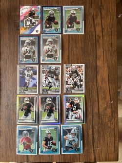 Raiderssss!!!! Las Vegas Raiders NFL Trading Card Lot (14 Cards)