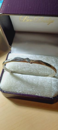 Vintage Sterling Silver Seagull Breakell cuff bracelet