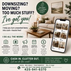 Too Busy to Sell Your Stuff? I’ve Got You-You Keep the Cash. I Handle the Hassle