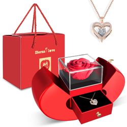 Gift heart rose box
