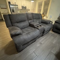 Recliner Loveseat and Sofa Set 