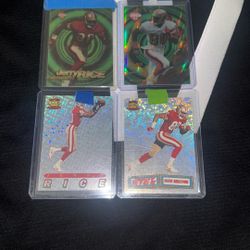 1994/95 NFL Pacific Trading/Collectors Edge Jerry Rice Insert/Parallel Card Lot!!