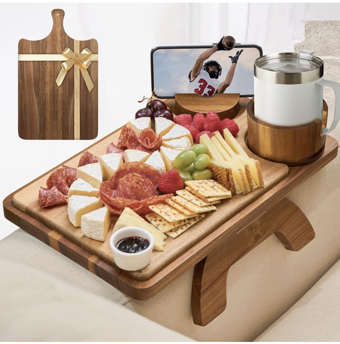 New Wood Couch Arm Table Tray