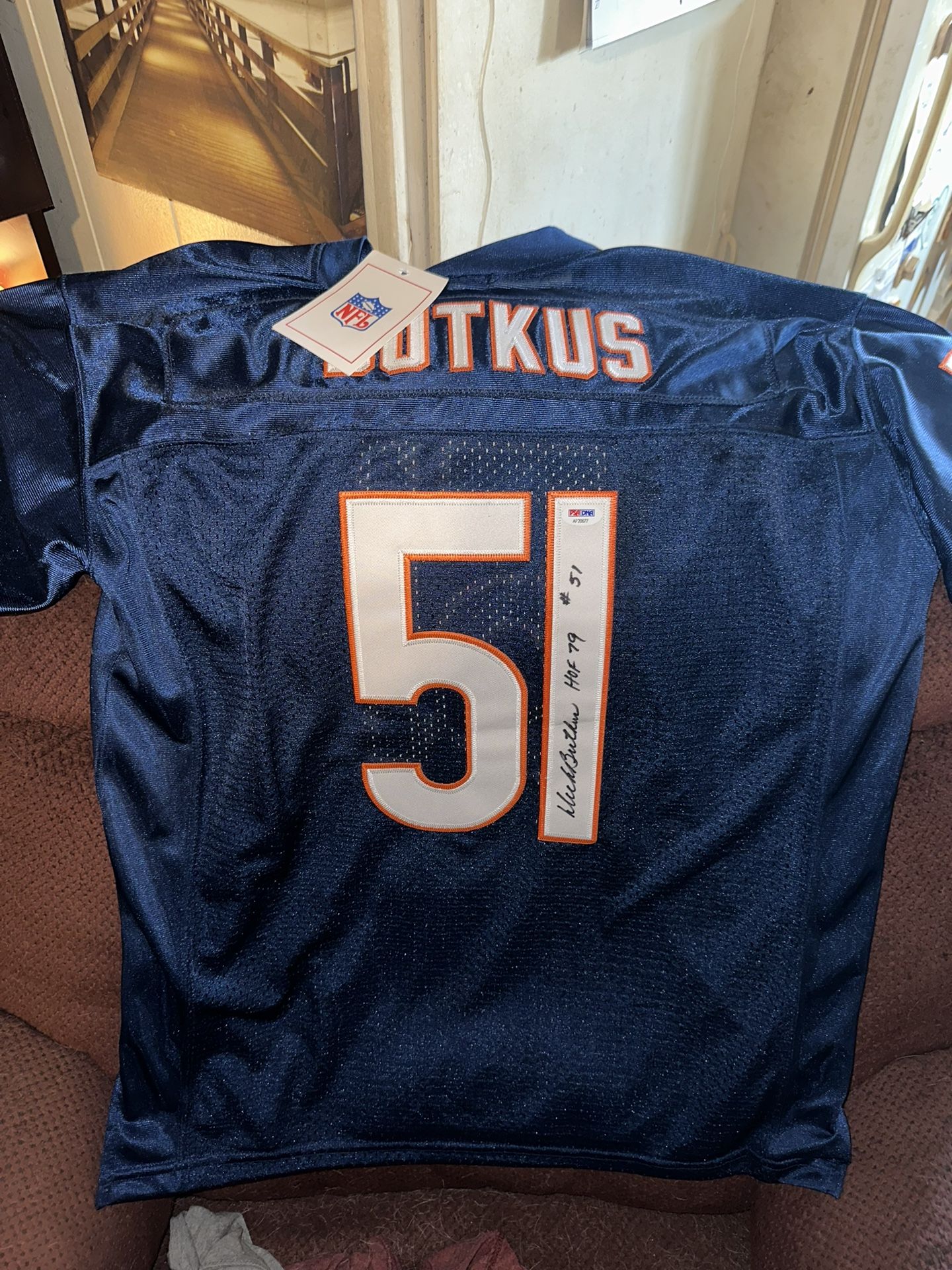 Dick Butkis Hall of Fame Autographed Certified Game Jersey