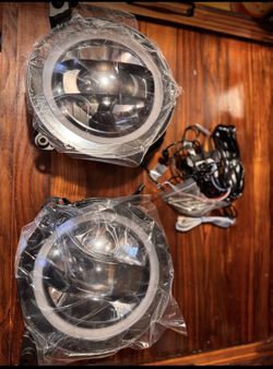 LED RGB headlights for Jeep