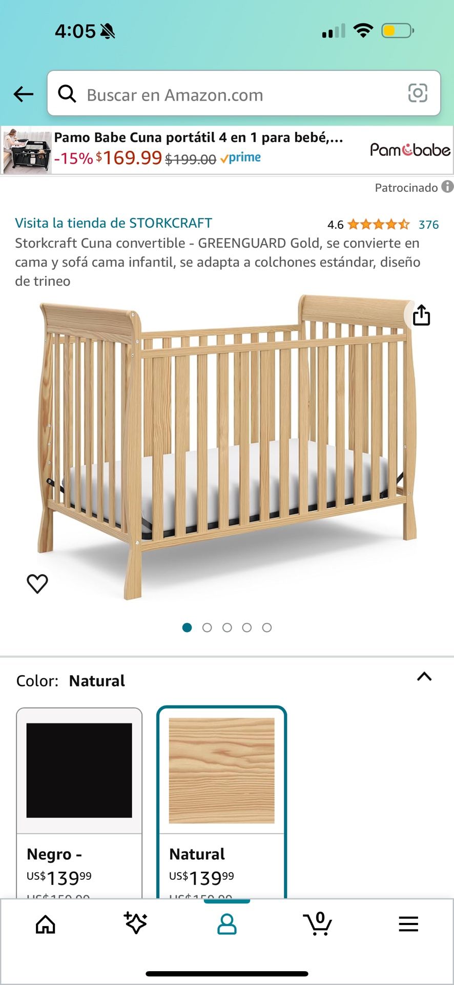 Cuna Para Bebé/ Baby Crib