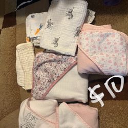 Bath Towels And Muslin Blankets 