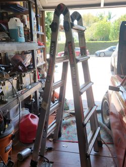 Used twice little giant multi aluminum ladder