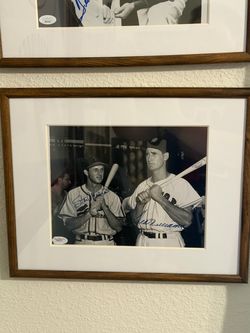 Stan Musial Ted Williams signed photo