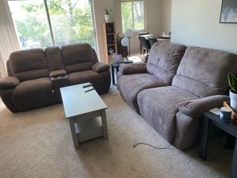 Microfiber couch set