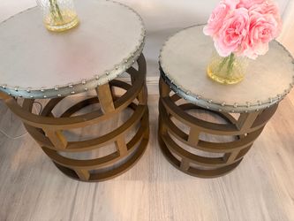 Ashley Furniture Round Accent Tables — Set of 2