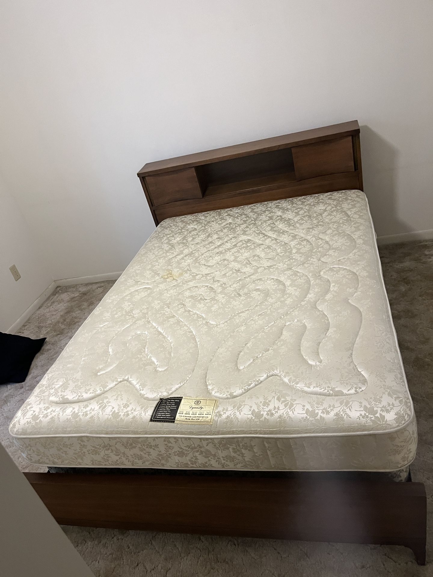 Full-Size Bed-frame, Mattress & Boxspring