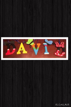 Wooden Character Letters