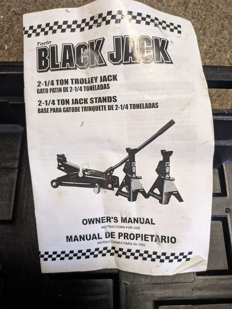 2.5 Ton Trolley Jack Stand Kit And Jack
