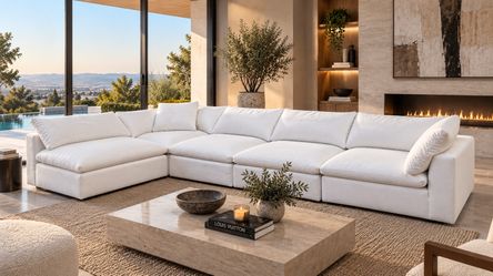 Restoration Hardware White Cloud Sofa