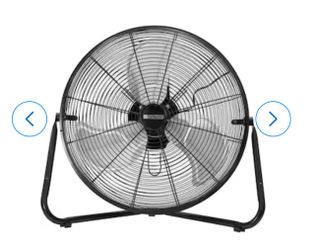 Utilitech 20-in High Velocity Indoor Floor Fan, in Black