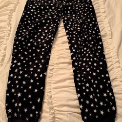 Women's Pajama Pants Size Small Secret Treasures Black & White 