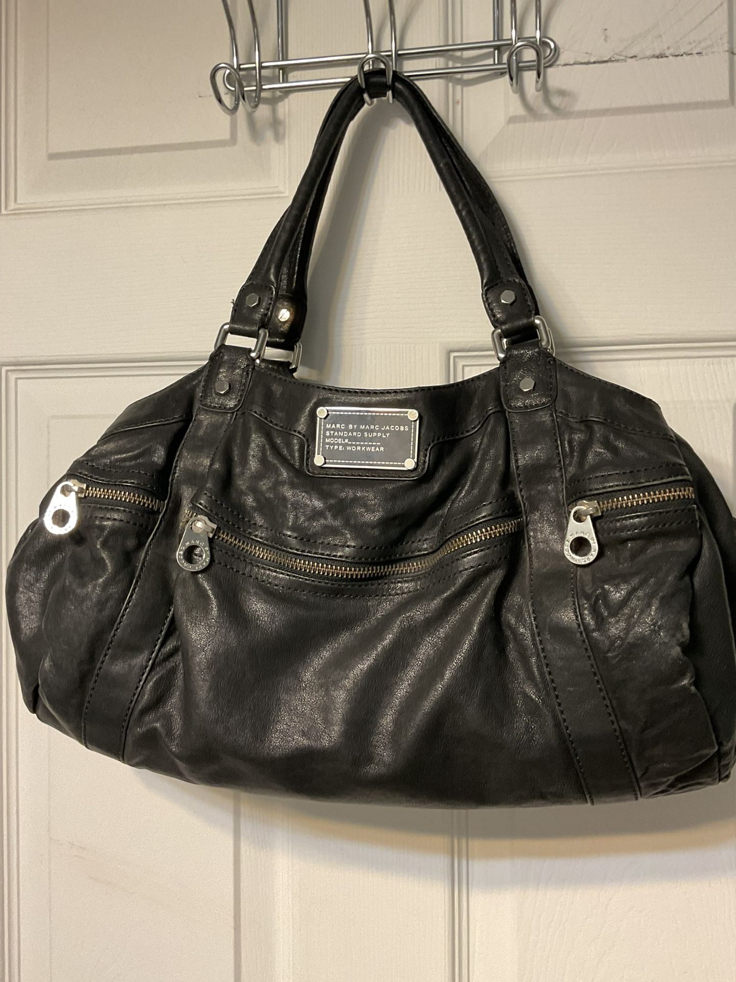 Marc Jacobs Black Leather Hobo Bag
