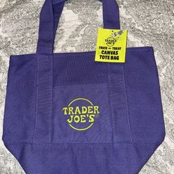 Trader joes 2025 Halloween mini canvas tote bags  Trick or treat canvas tote bags 