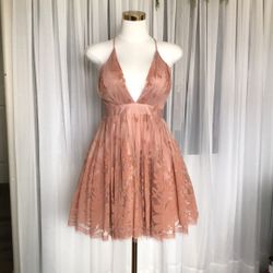 Blush Pink Tulle Dress Size M