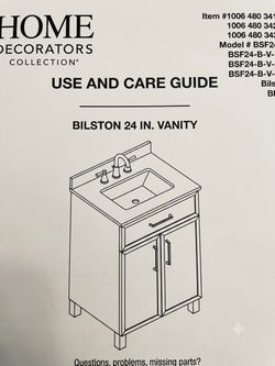 NEW 24" BILSTON Bathroom Vanity Cabinet – $180
