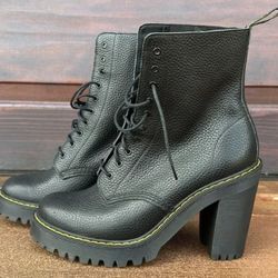 Dr Marten's High Heel Boots Never Worn